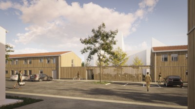 Bâtiment d'hébergement quartier Aboville à Poitiers